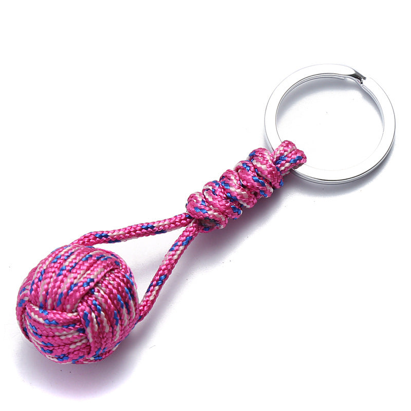 Wholesale Colorful Braided Knot Keychain